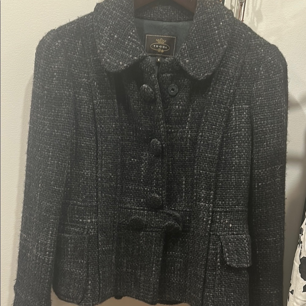 Toca -  Women's Black Tweed Jacket